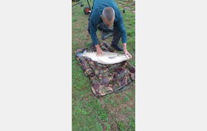 Amour blanc de 18 kg pris par Xavier le 27/07/2025