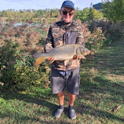 Bille carpe de 12kg prise par J.J. Dupres